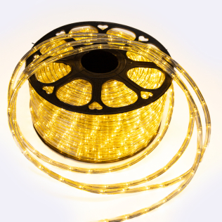 Mangueira Led Redonda Cor Branco Quente 10,5mm